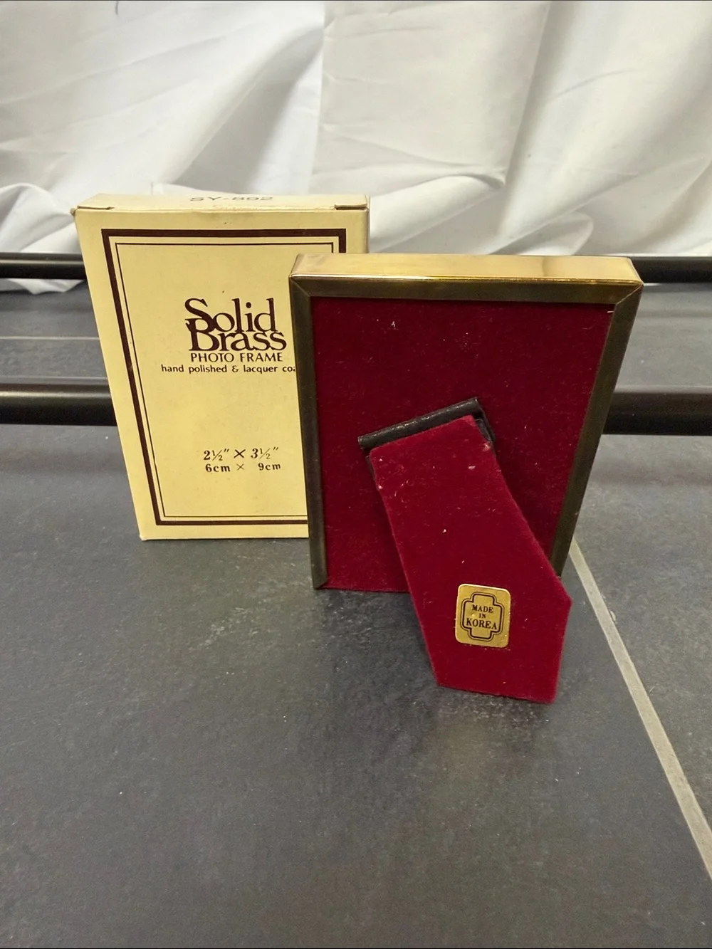 Steel Brass photo frame Gold Picture Frame — Polished Brass Finish new in box